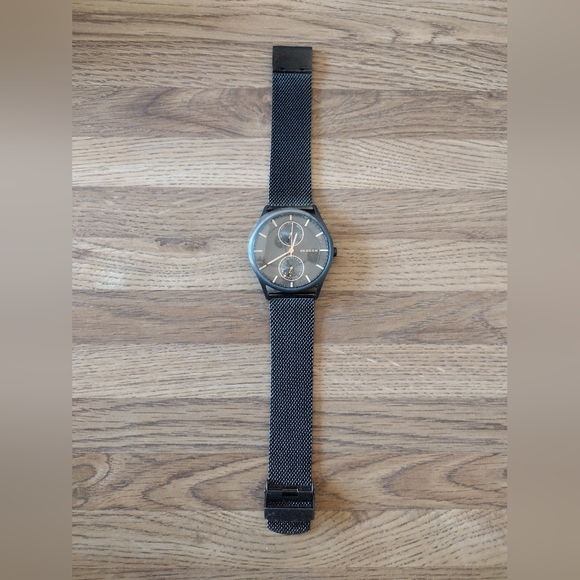 Skagen Charcoal Mesh Holst SKW6180 Multifunctional Quartz 40 MM Watch - Picture 1 of 7